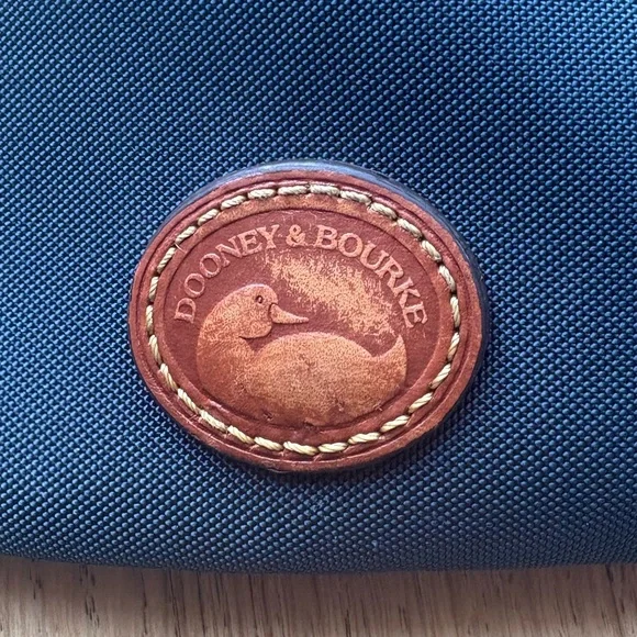 Dooney & Bourke Navy and Tan Crossbody Bag - Picture 2 of 11